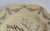 Antique Adams Lavender Purple English Transferware Square Plate Bird and Basket of Fruit