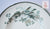 Antique Gustafsberg Swedish Teal Transferware Soup Bowl Plate Sparrow Bird Butterfly & Botanicals
