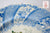 STUNNING & VERY RARE William Smith & Co ' WEDGeWOOD ' Fruit Basket Multi Blue Faux Bois Light Blue Polychrome Transferware Plate