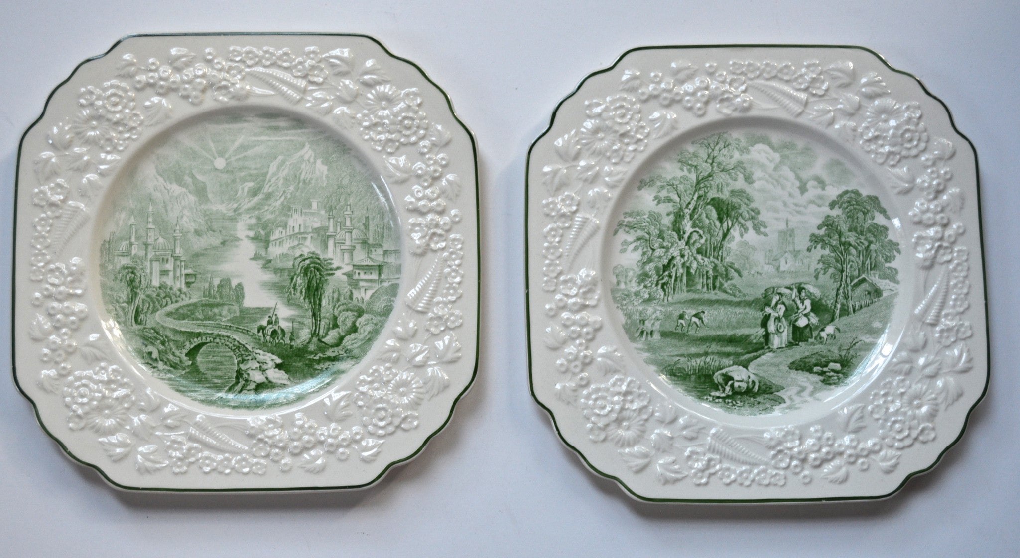 Transferware Green Transferware