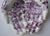 Purple English Transferware Clarice Cliff  Open Hands Soap Dish Hand Shaped Trinket Dish