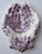 Purple English Transferware Clarice Cliff  Open Hands Soap Dish Hand Shaped Trinket Dish