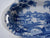 Blue English Transferware Clarice Cliff Pierced Handle Soap Dish Trinket Tray or Candy Dish