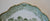 Antique Staffordshire Green Transferware Bone Dish Crescent Plate Grecian Ridgway