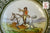 Antique Royal Doulton George Morland Deep Plate / Bowl Equestrian Horse Jockey Rider Fox Hunt Scene English Staffordshire