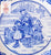 Spode Winter Blue English Transferware Plate Gathering Mistletoe Victorian Children & Dog