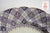 Antique Purple Transferware Plate Caledonian Tartan Plaid Staffordshire Ridgway
