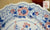 STUNNING circa 1835 Rare Blue Pink Two Color Transferware Plate New Stone China Roses