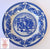 Spode Gathering Kindling Blue English Transferware Plate Victorian Children & Dog