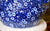 Calico Blue Chintz Transferware English Ironstone Nesting Hen French Country Egg Basket Tureen
