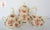 Rare Royal Staffordshire China Cabinet Toile Red Transferware Sugar Bowl w/ Teapot Ginger Jar Tea Cup Pattern