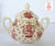 Rare Royal Staffordshire China Cabinet Toile Red Transferware Creamer w/ Teapot Ginger Jar Tea Cup Pattern