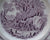 Purple Transferware Pastoral Davenport Candy Dish Bowl Harvest Loading Hay Farm & Horse Scene