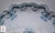 Antique Teal Transferware Crescent Bone Dish - Ribbons & Scrolls