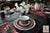 Tartan Plaid Red & Black Christmas Dinner Plates Set of 4 NEW 222 Fifth Wexford