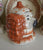 Staffordshire Spaniel Dog Head Jar Canister Figurine  - English Country Decor