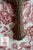 Vintage Faux Boise Hand Held Beveled Mirror Carved Stag Horn / Antler