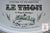 French Advertising Black Transferware Fish Platter Gastronomie Le Thon Le Rouge de Sardaigne