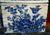 RARE Antique Victorian Staffordshire Blue English Transferware  Bird & Nest  Basket Box Aesthetic Movement