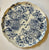 Vintage English Staffordshire Blue Transferware Cake Plate / Platter & Spatula Pastry or Pie Server