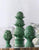 Artichoke Pedestal Figurine Green Glazed