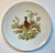 Pair of Vintage Bavarian Woodland Game Birds Snipe Pheasant in the Forest Plates Green Trim