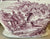 Clarice Cliff Signed Royal Staffordshire Purple Transferware large Soup Tureen Rural Scenes