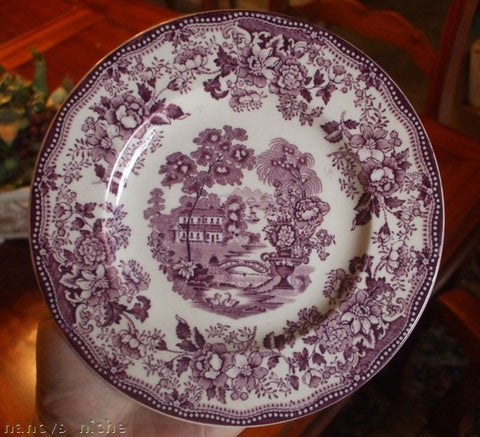 Antique Royal Staffordshire Charlotte Lavender Dinnerware - Set