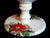 Rare Unusual Chinoiserie Vintage English Transferware Globe / Ball Vase Flowers Pheasants