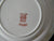Spode Copeland Morocco Brick Red & Black Two Color Copeland Transferware Plate Garden with Conservatory / Roses / Urn Flowers