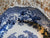 Wedgwood "Avon Cottage" Square Blue Toile Transferware Plate Cottage Picnic and  Music Scene - Roses Border