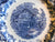 Wedgwood "Avon Cottage" Square Blue Toile Transferware Plate Cottage Picnic and  Music Scene - Roses Border