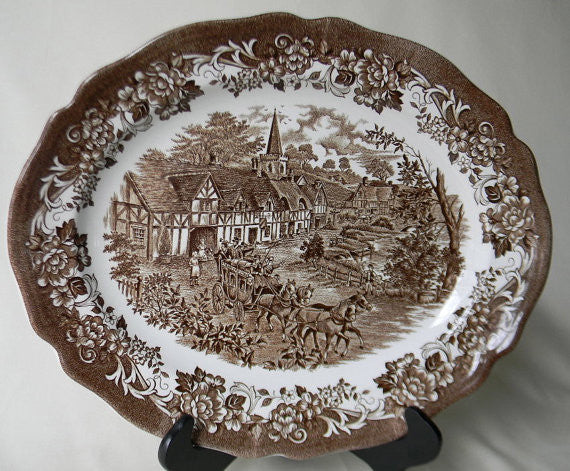 Brown Ware Brown Transferware