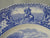 Blue Colonial Times Square Transferware Plate Pilgrims Going To Church Historical Staffordshire