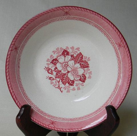 Vintage Pink Red Transferware Roses Plate Charming Cottage Decor  Listing Stats
