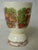 Brown Poly Transferware English Egg Cup Rural Scenes Farm Cows Pigs
