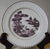 Purple Transferware Canape or Bread Plate Grazing Deer / Doe Booths  England