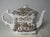Brown Transferware Ironstone Teapot Tea Pot Wood and Sons Seaforth Sea Port  Seaside Village