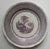 Antique Aubergine Stafordshire Plate  Purple Transferware Plate Adams Mazara Fishing Town Italy Italian