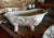Brown Toile Transferware Ironstone Claw Foot Bath Tub Soap Dish Charlotte England