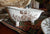 Brown Toile Transferware Ironstone Claw Foot Bath Tub Soap Dish Charlotte England