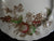 Brown English Transferware  Fruit and Vine Plate Green and Burgundy Grapes