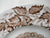 Thanksgiving Dinner Plate Tom Turkey Brown Transferware Plate / Charger Royal Staffordshire Clarice Cliff  Autumn Foliage
