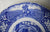 Crown Ducal Colonial Times Blue Transferware Plate Betsy Ross American Flag History