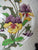 Hand Painted Purple Transferware Plate Hobnail Relief Border Purple Pansy Pansies Spring Flowers