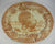 Staffordshire China Huge Thanksgiving Platter Tom Turkey  Ridgway  Staffordshire Beehive Stamp