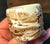 RARE 4 Brown English Transferware Napkin Rings Tonquin Flowers Roses Set of Four