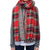 Red Tartan Plaid Houndstooth Reversible Oversized Blanket Scarf / Shawl or Table Runner - Extra Long Thick & Wide
