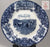 Scenic Cattle Drive Cow Plate Antique Wedgwood Dark Navy Blue Transferware