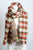 Red Tartan Plaid Houndstooth Reversible Oversized Blanket Scarf / Shawl or Table Runner - Extra Long Thick & Wide